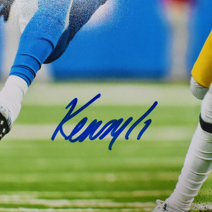 Kenny Golladay Autographed Detroit Lions Stiff Arm 8x10 Football Photo (JSA) - RSA