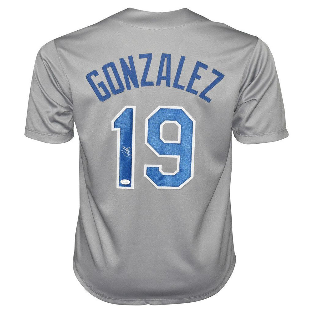 Juan Gonzalez Signed Texas Grey Baseball Jersey (JSA) - RSA