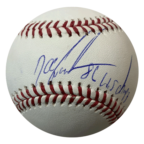 Dwight "DOC" Gooden Autographed Official Major League Baseball (JSA) 86 World Series Inscription Included - RSA