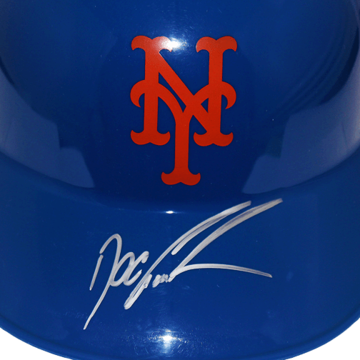 Dwight "Doc" Gooden New York Mets Autographed Full Size Souvenir Baseball Batting Helmet (JSA) - RSA