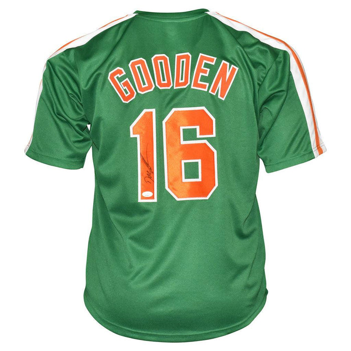 Doc Gooden Signed New York Green Baseball Jersey (JSA) — RSA