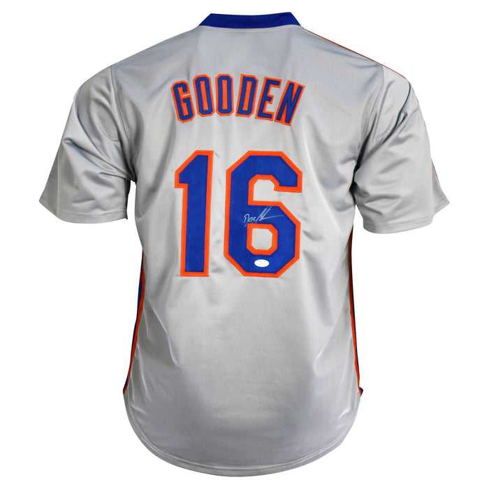 Dwight "Doc" Gooden Signed New York Grey Baseball Jersey (JSA) - RSA