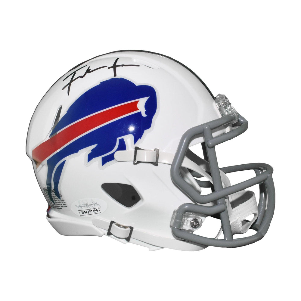 Frank Gore Signed Buffalo Bills Mini Speed Football Helmet (JSA) - RSA