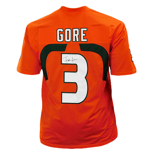 Frank Gore Signed Orange College-Edition Jersey (JSA) - RSA