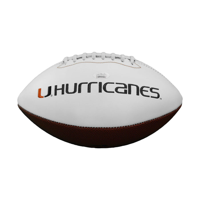 Frank Gore Signed Miami Hurricanes Logo Football (JSA) - RSA