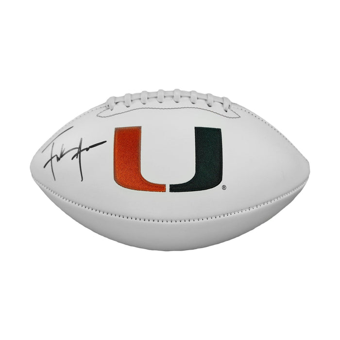 Frank Gore Signed Miami Hurricanes Logo Football (JSA) - RSA