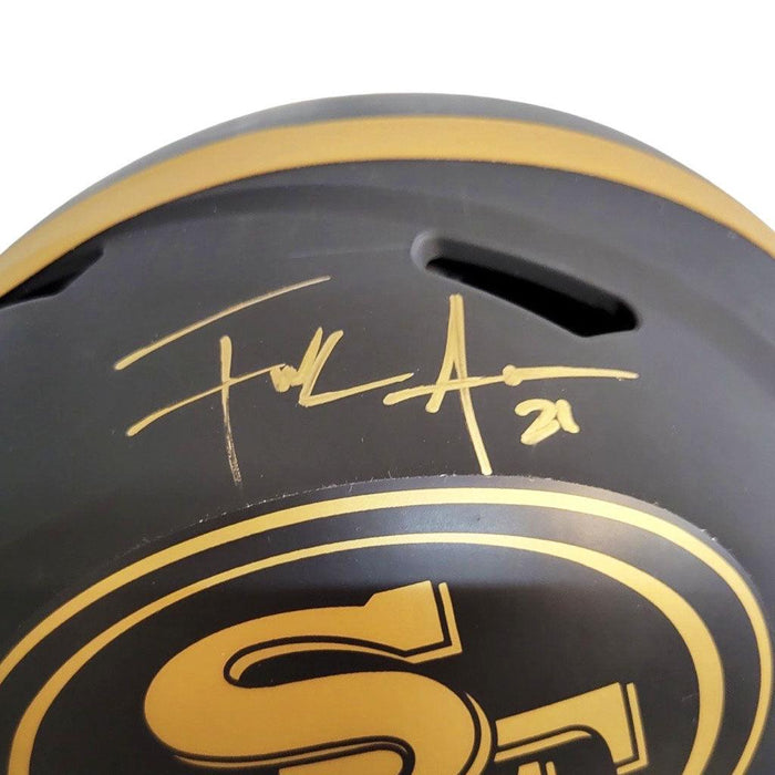 Frank Gore Signed San Francisco 49ers Authentic Eclipse Speed Full-Size Football Helmet With Visor (JSA) - RSA