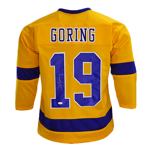 Butch Goring Signed Los Angeles Yellow Hockey Jersey (JSA) - RSA