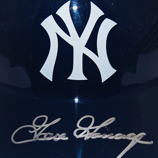 Goose Gossage Autographed Full-Size Yankees Souvenir Helmet (JSA) - RSA