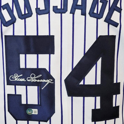 Goose Gossage Signed New York White Pinstripe Baseball Jersey (Beckett) - RSA