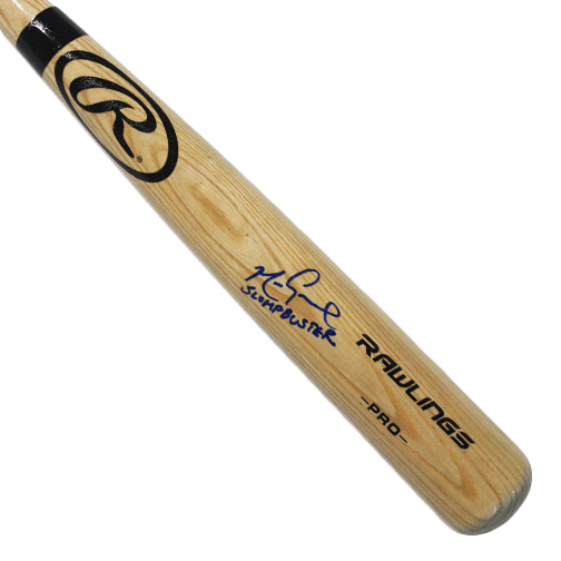 Mark Grace Autographed Full Size Rawlings Baseball Bat Blonde (JSA) with SLUMPBUSTER Inscription! ONLY 12 Available! - RSA