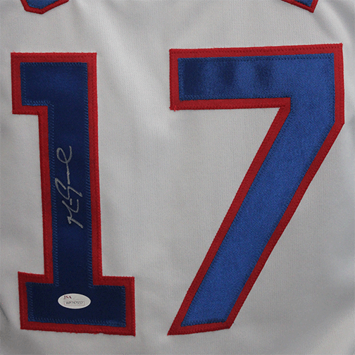 Mark Grace Autographed Chicago Throwback Baseball Jersey White (JSA) - RSA