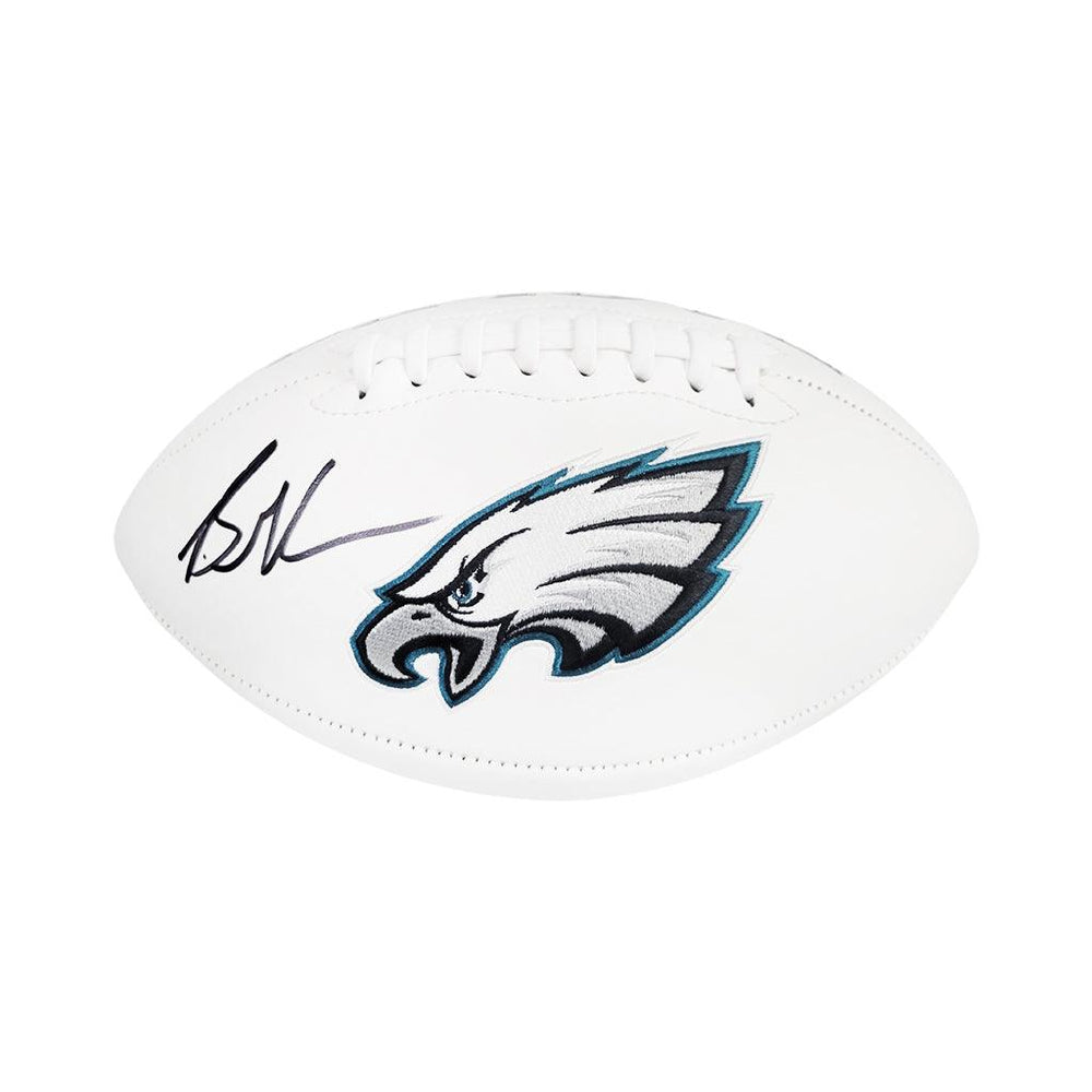 Brandon Graham Signed Philadelphia Eagles Official NFL Team Logo White Football (Beckett) - RSA