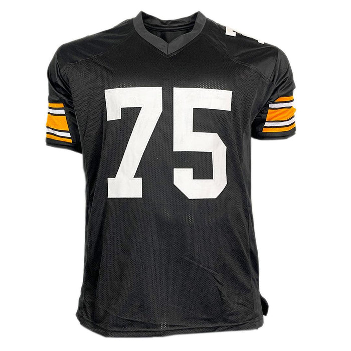 Joe Greene Signed Pittsburgh Black Football Jersey (JSA) - RSA
