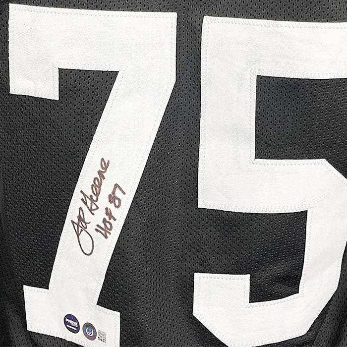 Joe Greene Signed Pittsburgh Black Football Jersey (JSA) - RSA