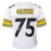 Joe Greene Signed HOF 87 Inscription Pittsburgh White Football Jersey (JSA) - RSA