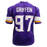 Everson Griffen Autographed Pro Style Football Jersey Purple (JSA) - RSA