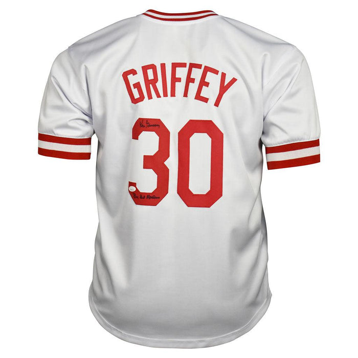 Ken Griffey Sr Signed Cincinnati White Baseball Jersey (JSA) - RSA