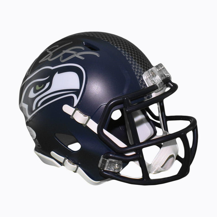 Griffin Brothers Dual-Signed Seattle Seahawks Mini Speed Football Helmet (JSA) - RSA