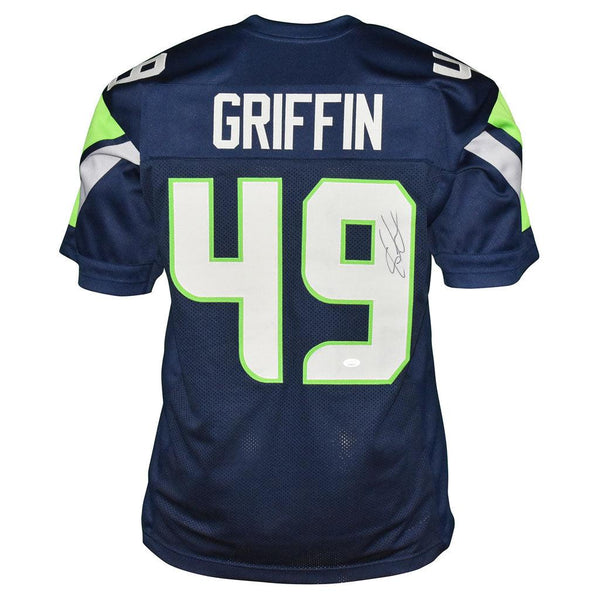 Shaquem Griffin Signed Seattle Pro Blue Football Jersey (JSA) — RSA