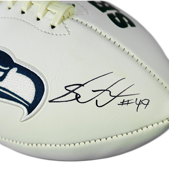 Griffin Brothers Shaquill and Shaquem Dual-Signed Seattle Seahawks Logo Football (JSA) - RSA