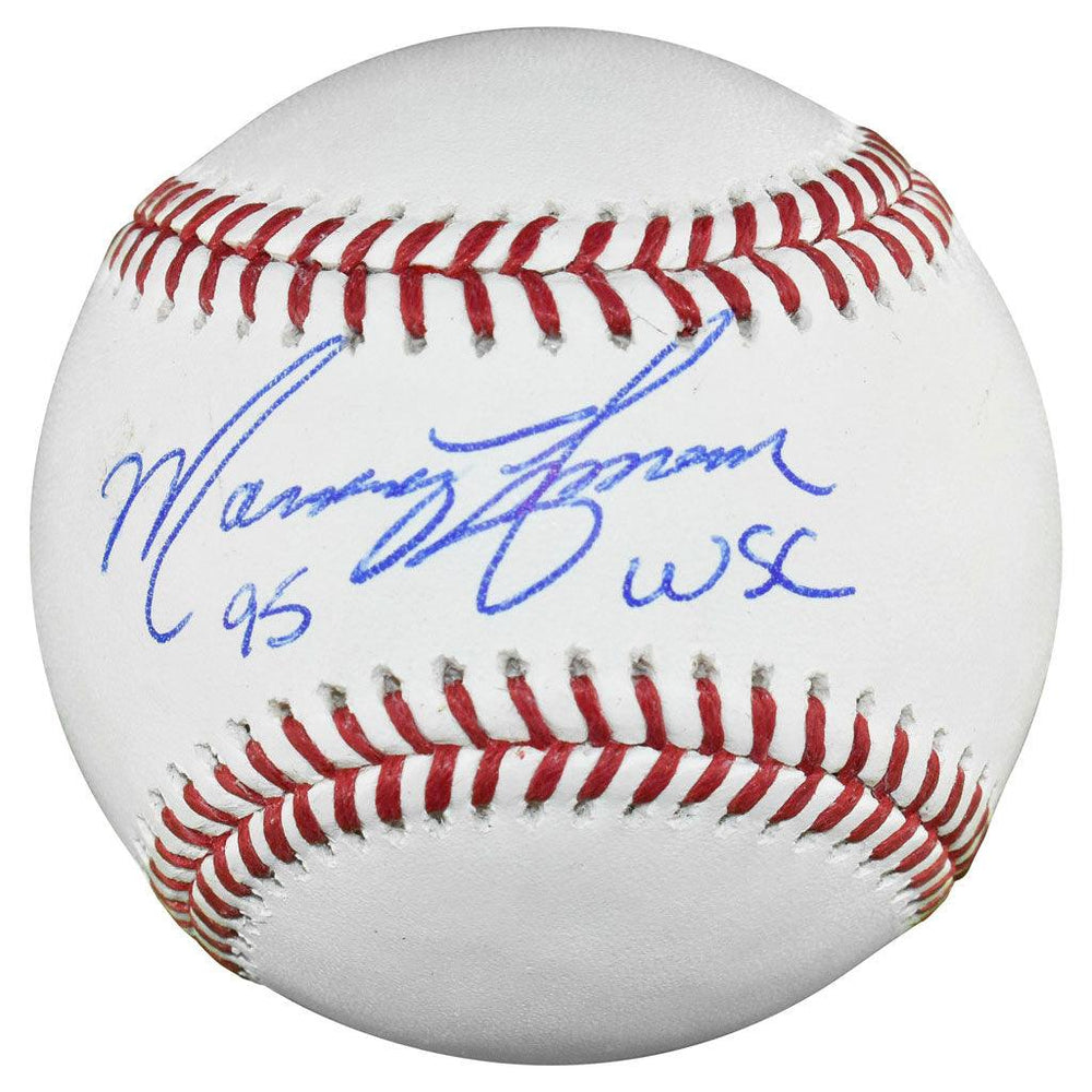 Marquis Grissom Signed 95 WSC Inscription Rawlings Official Major League Baseball (JSA) - RSA