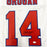 Steve Grogan Signed Throwback White Football Jersey (JSA) - RSA