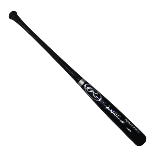 Vladimir Guerrero Autographed Rawlings Baseball Bat Black (JSA) - RSA