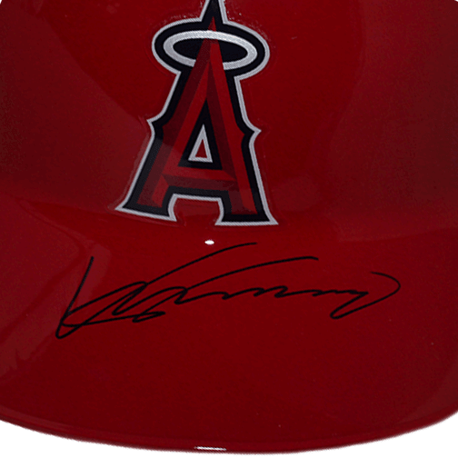 Vladimir Guerrero Autographed Angels MLB Full Size Rep Baseball Batting Helmet (JSA) - RSA