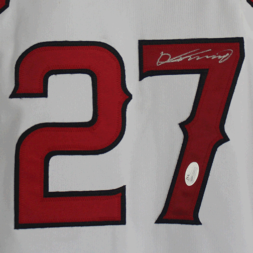 Vladimir Guerrero Autographed Anaheim Pro Style Baseball Jersey White (JSA) - RSA