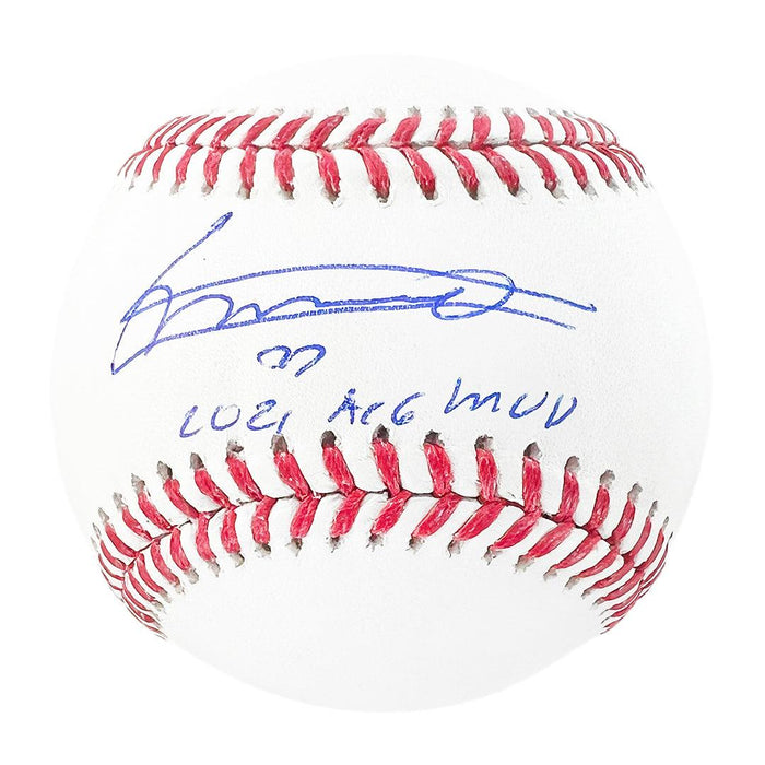 Vladimir Guerrero Jr Signed 2021 ASG MVP Inscription Rawlings Official Major League Baseball (JSA) - RSA