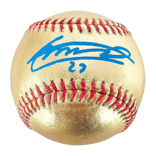 Vladimir Guerrero Jr Signed Rawlings Official MLB Gold Baseball (JSA) - RSA