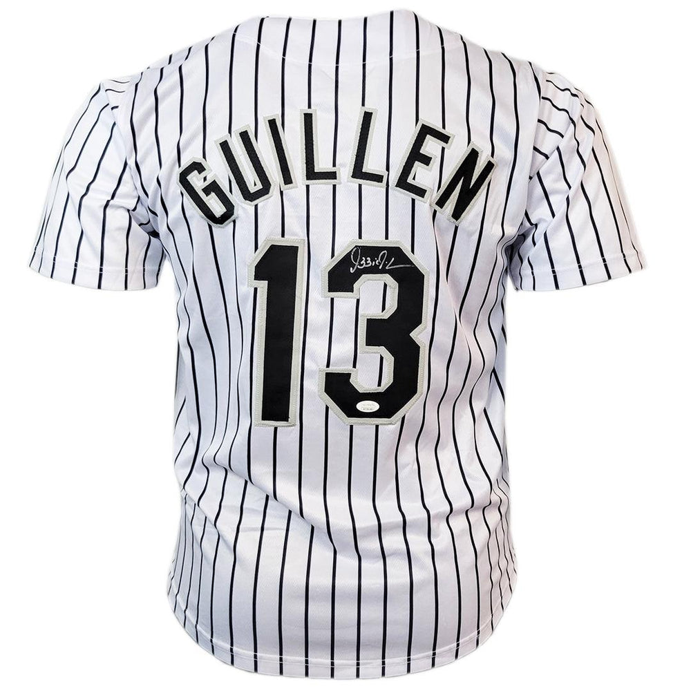 Ozzie Guillen Signed Chicago White Pinstripe Baseball Jersey (JSA) - RSA
