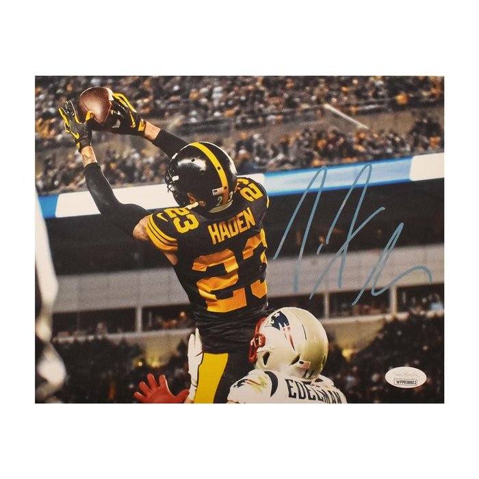 Joe Haden Signed Pittsburgh Steelers Touchdown Catch 8x10 Photo (JSA) - RSA