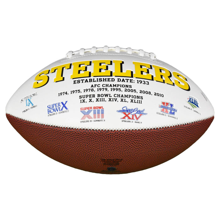 Joe Haden Signed Pittsburgh Steelers Official Logo Football (JSA) - RSA