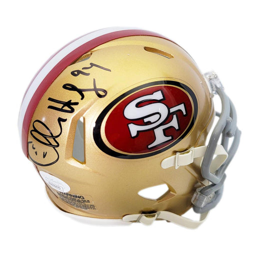 Charles Haley Signed San Francisco 49ers Speed Mini Football Helmet (JSA) - RSA