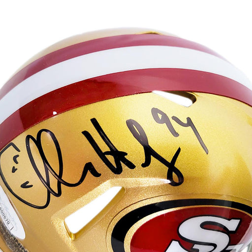 Charles Haley Signed San Francisco 49ers Speed Mini Football Helmet (JSA) - RSA