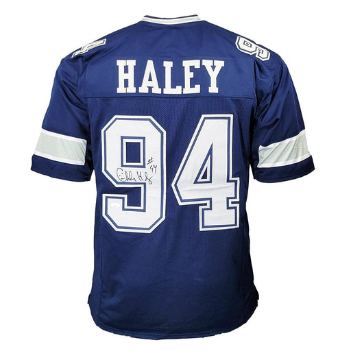 Charles Haley Signed Dallas Blue Football Jersey (JSA) - RSA