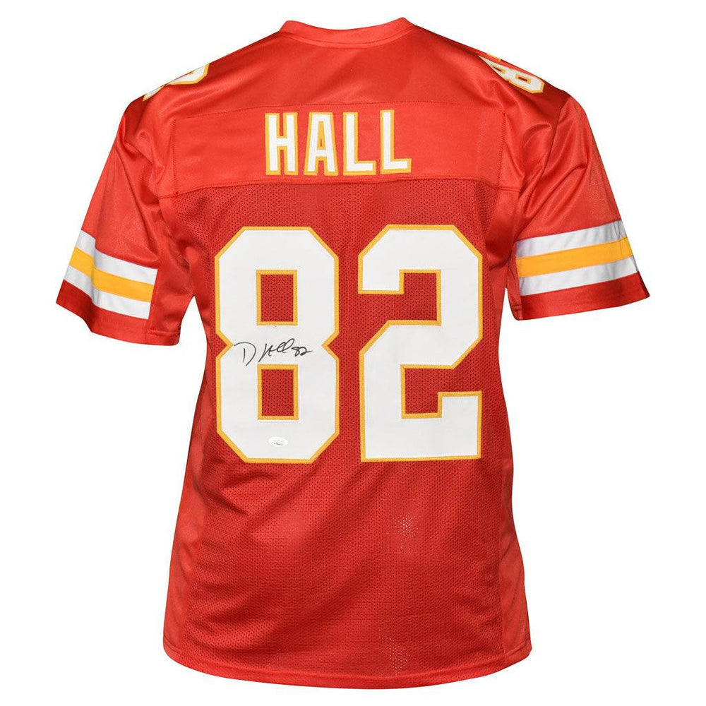 Dante Hall Signed Kansas City Red Football Jersey (JSA) - RSA
