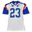 DeAngelo Hall Signed 3x Pro Bowl/MVP Inscription Pro Pro White Football Jersey (Beckett) - RSA
