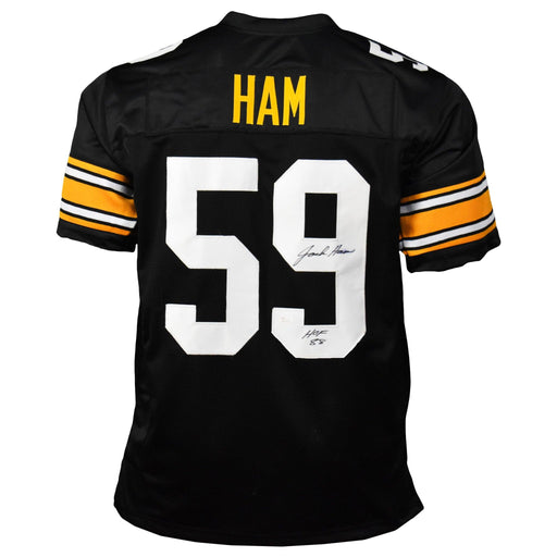 Jack Ham Signed HOF 88 Pro-Edition Black Football Jersey (JSA) - RSA