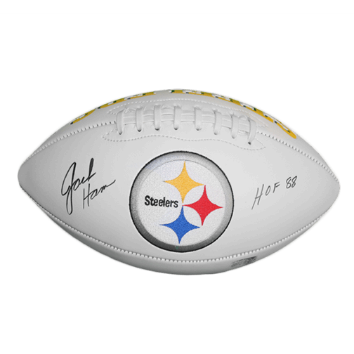 Jack Ham Pitsburgh  HOF 88 Logo Football (JSA) - RSA