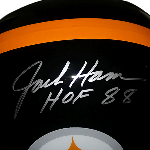 Jack Ham #59 Pittsburgh Steelers '88 Hall of Fame Replica Full-Size Helmet (JSA) - RSA