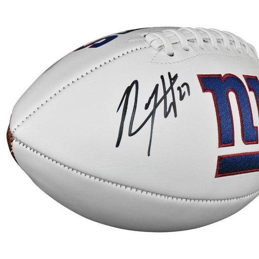 Rodney Hampton Signed New York Giants Official NFL Team Logo Football (JSA) - RSA