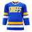 Hanson Brothers Signed Slap Shot Blue Hockey Jersey (JSA) - RSA