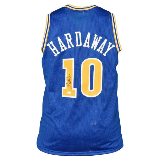Tim Hardaway Signed Golden State Blue Basketball Jersey (JSA) - RSA