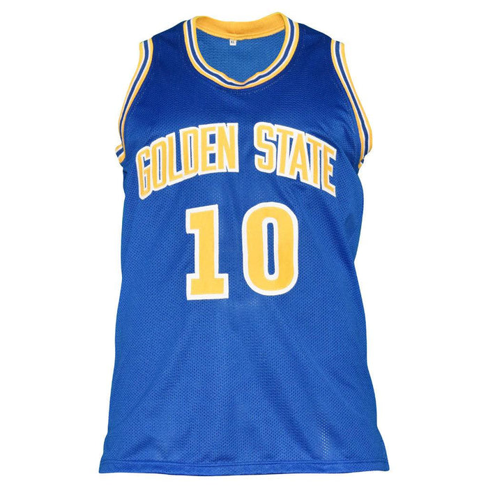 Tim Hardaway Signed Golden State Blue Basketball Jersey (JSA) - RSA