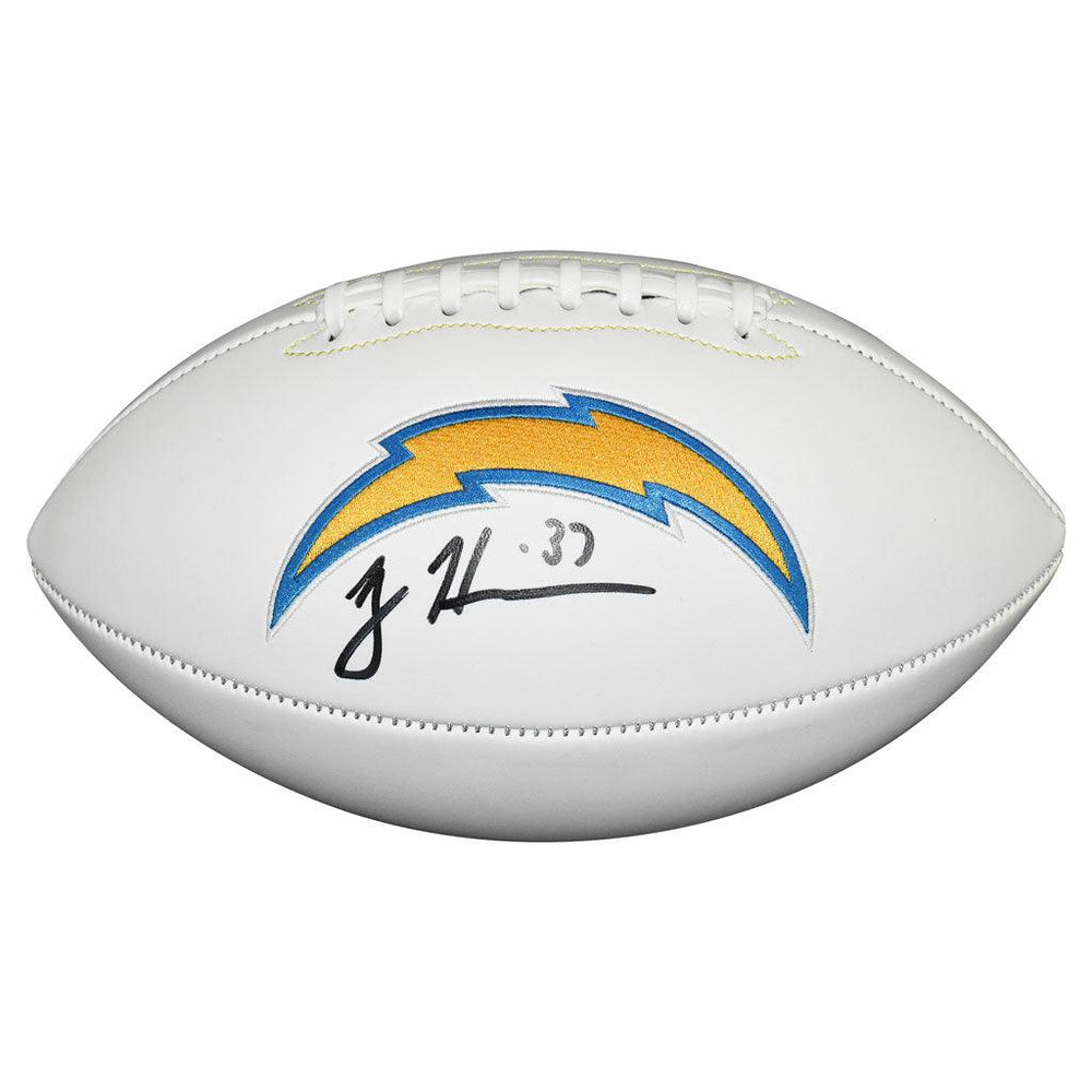 Rodney Harrison Signed San Diego Chargers Official NFL Team Logo Football (Beckett) - RSA