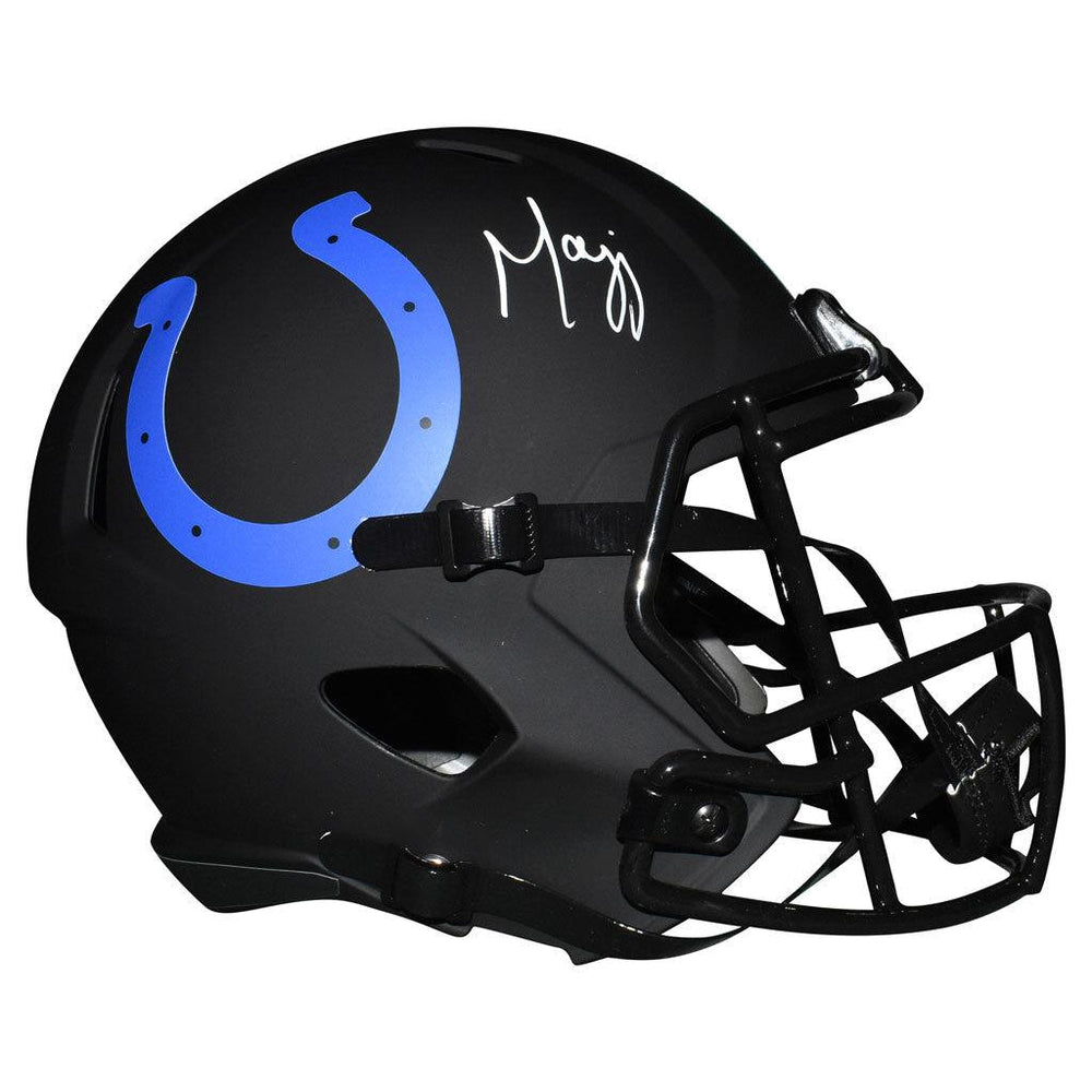 Marvin Harrison Signed Indianapolis Colts Eclipse Speed Full-Size Replica Football Helmet (JSA) - RSA