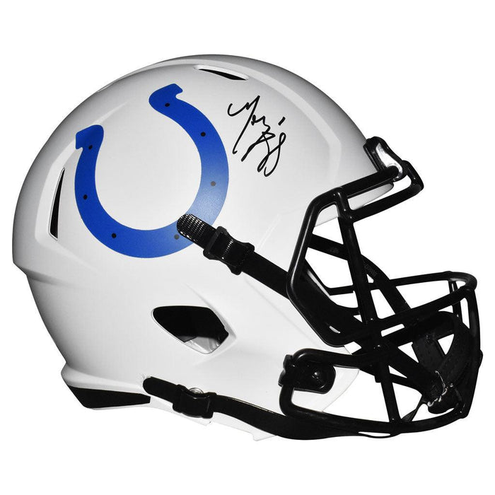Marvin Harrison Signed Indianapolis Colts Lunar Eclipse Speed Full-Size Replica Football Helmet (JSA) - RSA